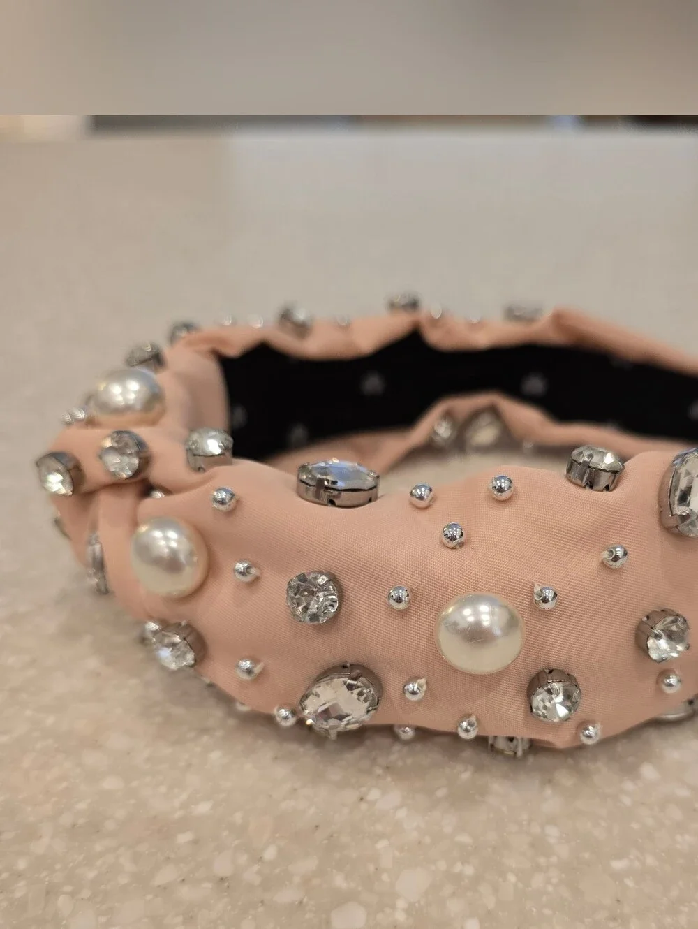 LELE SADOUGHI X Stoney Clover Lane Sparkling Cider Crystal & Pearl Headband SCL